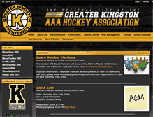 Tablet Screenshot of greaterkingstonhockey.com
